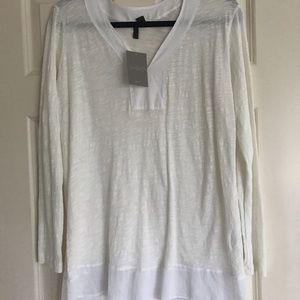 Anthropologie semi sheer tunic